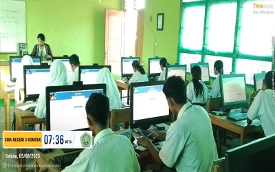 SMA 3 Komodo Sukses Laksanakan ANBK 2025